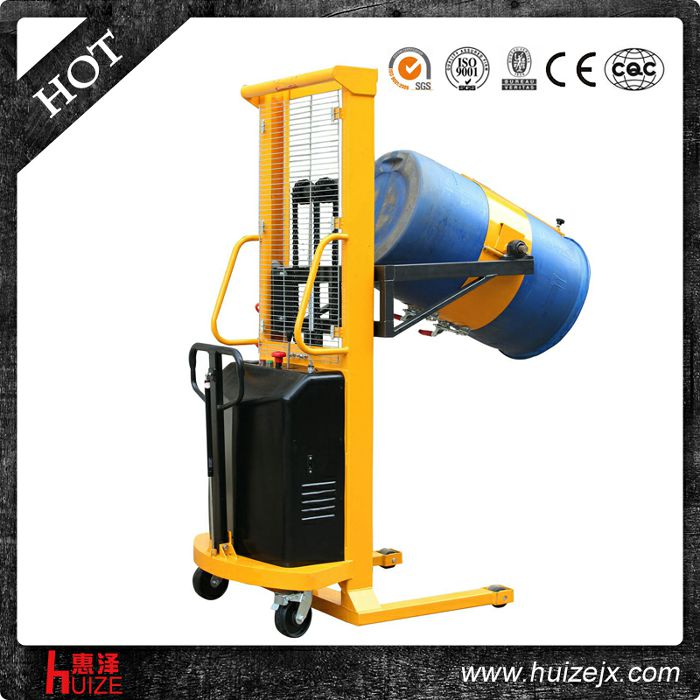 半電動(dòng)多功能油桶車（單門架，夾塑桶）2